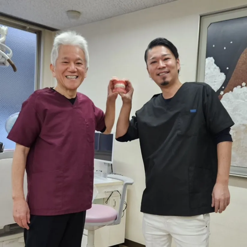 前理事長の杉山先生と現理事長の西尾良介先生