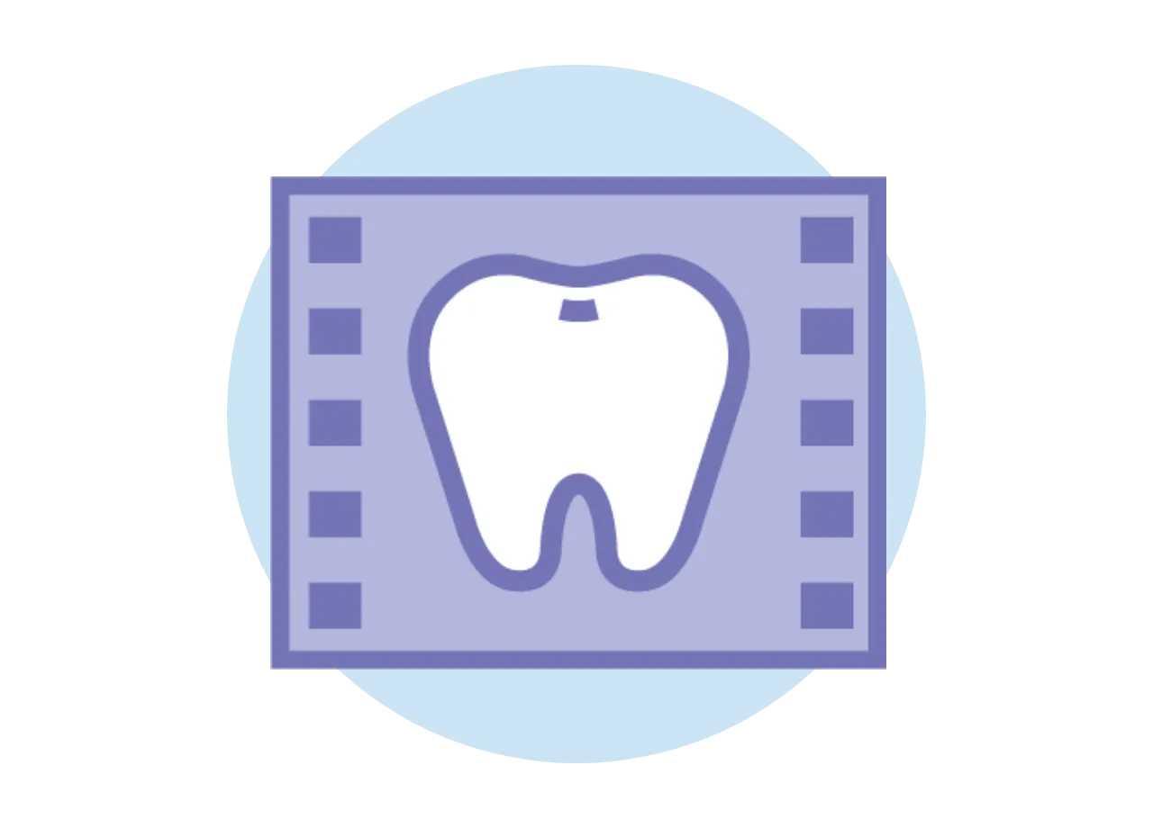 レントゲン画像のイメージイラスト