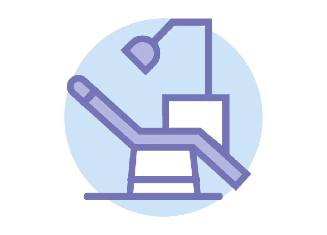 診察台のイメージイラスト