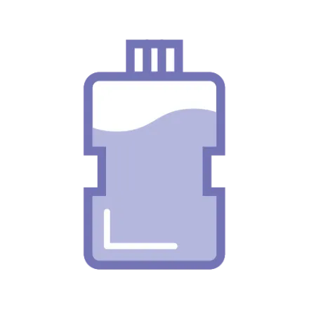 歯科薬剤とフッ素塗布を表すアイコン